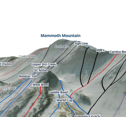 Ski Resort Trail Map